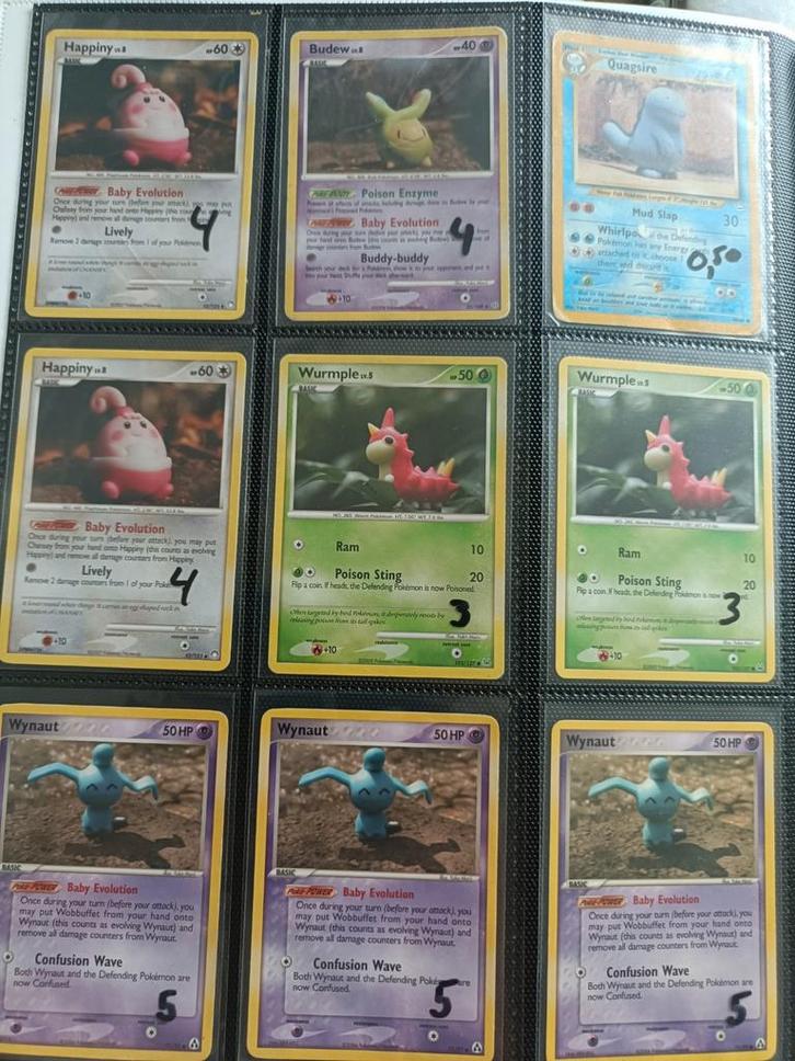 pokemon kaarten Yuka morii, klei poppetjes., Hobby en Vrije tijd, Verzamelkaartspellen | Pokémon, Zo goed als nieuw, Ophalen of Verzenden