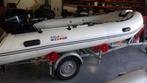 rubberboot rip met trailer en motor 25 pk, Watersport en Boten, Overige merken, Ophalen of Verzenden, Zo goed als nieuw, Benzine