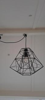 industriële hanglamp draadstaal zwart, Ophalen, Zo goed als nieuw
