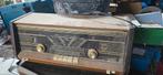 Oude Philips buizenradio - Reparatie FM nodig, Ophalen of Verzenden, Gebruikt, Radio