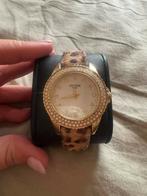 Vendoux Paris horloge panterprint met goud zonder batterij, Sieraden, Tassen en Uiterlijk, Overige merken, Leer, Staal, Polshorloge
