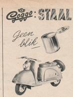 Retro reclame 1955 Goggo Gremi brommer staal geen blik, Verzenden, Overige typen