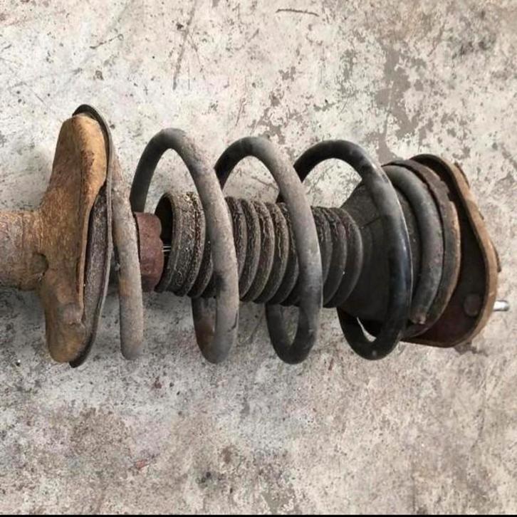 Veerpoot en wiellager rechtsvoor Toyota Corolla E12 2003, Auto-onderdelen, Ophanging en Onderstel, Toyota, Gebruikt, Ophalen