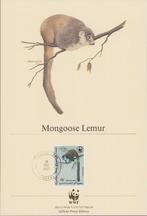 WWF Art Edition – Mongoose Lemur, Ophalen of Verzenden, Gestempeld, Dier of Natuur