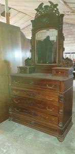 Antique mahonie commode, Antiek en Kunst, Ophalen