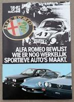 Autofolder Alfa Romeo Sprint-Spider-GTV, Ophalen of Verzenden, Gelezen, Alfa Romeo