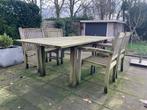 Tuinset ‘teak&garden’, Tuin en Terras, Ophalen, 4 zitplaatsen, Gebruikt, Teakhout