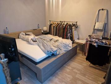 Steigerhouten bed, grey wash - 1 jaar oud! beschikbaar voor biedingen