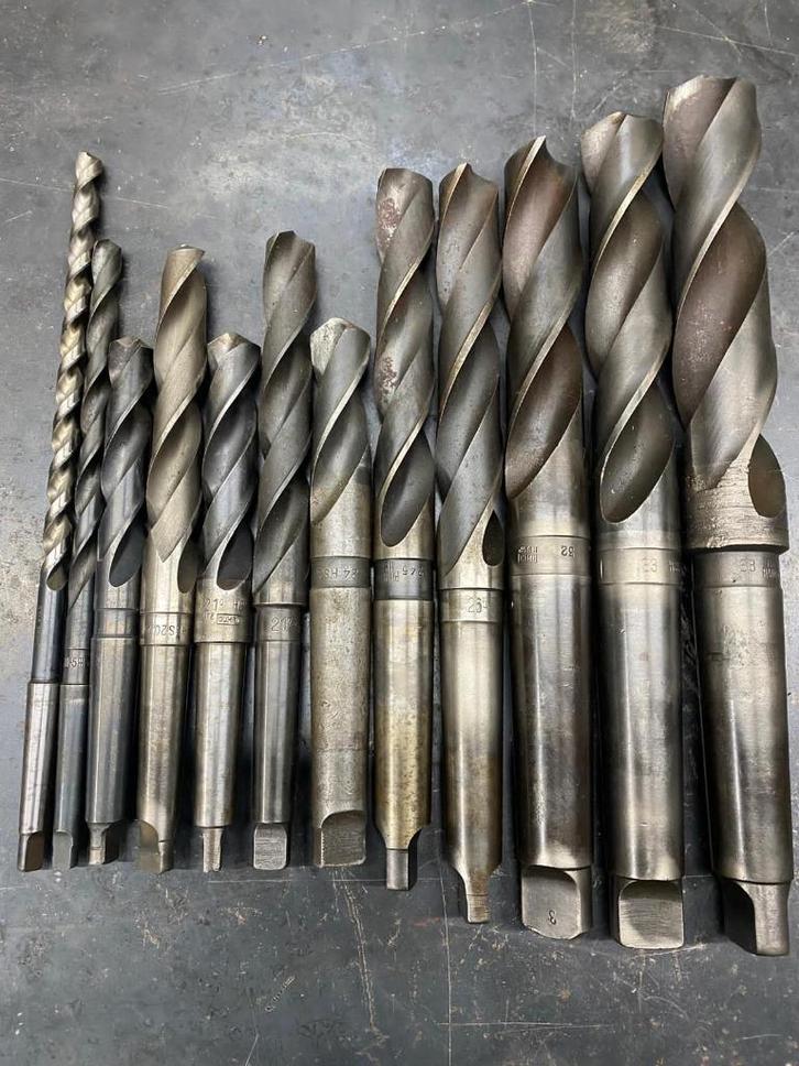 HSS metaalboren 12 stuks morse conus (MK) morseconus, Doe-het-zelf en Verbouw, Gereedschap | Boormachines, Gebruikt, Overige typen
