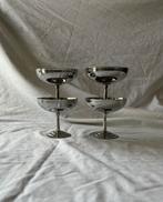 Vintage Franse RVS ijscoupes Letang & Remy | bistrostijl, Huis en Inrichting, Keuken | Servies, Ophalen, Overige materialen, Overige stijlen