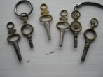 Lot van 6 antieke sleuteltjes v. Zakhorloges, Verzenden