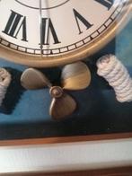 LEUKE MARITIEME KLOK DIORAMA SHOWCASE 27X27X4 CM MOOIE STAAT, Schaalmodel, Verzenden, Motorboot of Zeilboot, Zo goed als nieuw