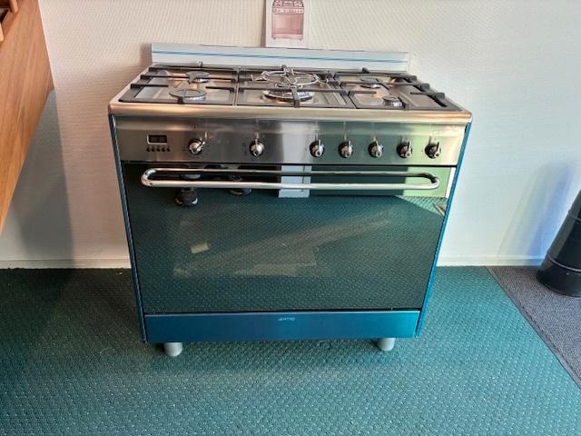 fornuis, Witgoed en Apparatuur, Fornuizen, Nieuw, Vrijstaand, Gas, 5 kookzones of meer, 85 tot 90 cm, 60 cm of meer, Grill, Hete lucht