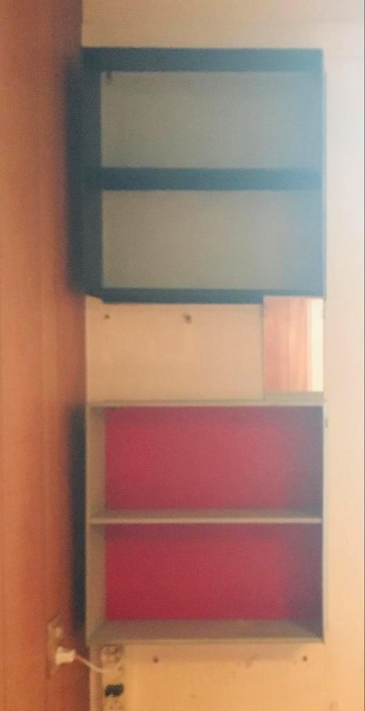 2x Vintage Metalen Wandkastjes a la GISPEN CORDEMEIJER ’60, Huis en Inrichting, Kasten | Boekenkasten, Gebruikt, 50 tot 100 cm