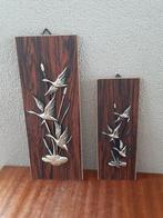 Vintage wanddecoratie kunststof met vissen/hert/eenden etc., Ophalen of Verzenden, Gebruikt