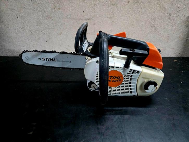 Stihl MS201T Tophandle kettingzaag | MS 201 T | Nw koppeling, Tuin en Terras, Hand-tuingereedschap, Gebruikt, Overige soorten