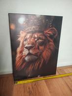 Canvas leeuw, lion, woondecoratie, Ophalen of Verzenden, Nieuw, Schilderij, Minder dan 50 cm