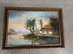 Schilderij landschap P. verzeil, Antiek en Kunst, Ophalen