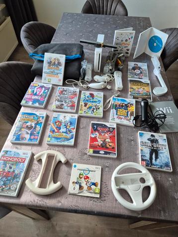 Wii Spelletjes Pakket  met veel games en accessoires  beschikbaar voor biedingen