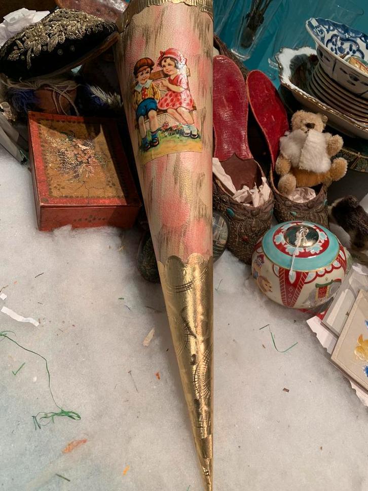 Oude duitse snoepzak, Antiek en Kunst, Antiek | Speelgoed, Ophalen of Verzenden