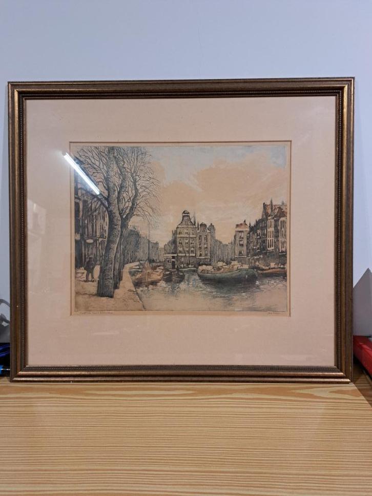 Ets Rotterdam voor de oorlog, Zeldzaam! Jan Sirks 1885 -1938, Antiek en Kunst, Kunst | Etsen en Gravures, Ophalen of Verzenden