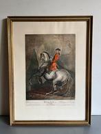 Johann Elias Ridinger (1698-1767) gekleurde ets, Ophalen of Verzenden