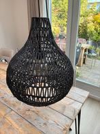 Zwarte Touw Hanglamp, Huis en Inrichting, Ophalen, Zo goed als nieuw, Stof, Minder dan 50 cm