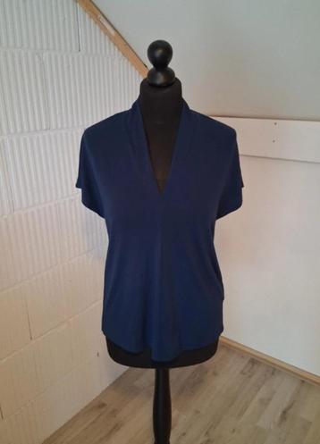 H&M | Maat 36 | donkerblauw blouse shirt beschikbaar voor biedingen