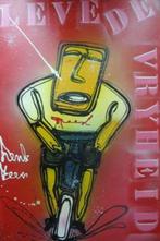 Schilderij Henk Veen - Leve de Vrijheid, Ophalen of Verzenden