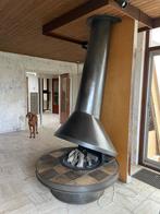 Vrijstaande, open haard, scandinavisch design jaren 70, Huis en Inrichting, Haarden, Ophalen, Gebruikt, Vrijstaande haard, Overige soorten