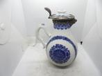 chinees porselein wijnkan 18 eeuw met zilver montuur, Ophalen of Verzenden