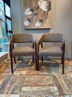 Vintage eetkamer stoelen met armleuningen., Ophalen of Verzenden