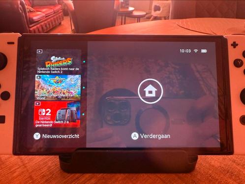 Nintendo Switch OLED - Wit, Spelcomputers en Games, Spelcomputers | Nintendo Switch, Zo goed als nieuw, Switch OLED, Ophalen of Verzenden