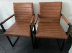 2 eetkamerstoelen zgan!!, Huis en Inrichting, Stoelen, Ophalen, Zo goed als nieuw, Twee