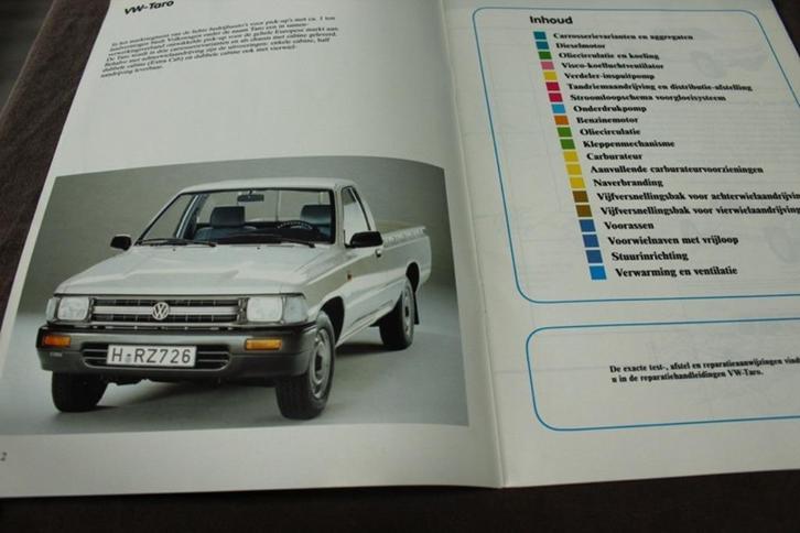 VW Taro 1989 constructie en werking VAG, Auto diversen, Handleidingen en Instructieboekjes, Ophalen of Verzenden