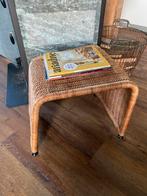 Rotan design voetenbankje, Ophalen of Verzenden, Zo goed als nieuw, Rechthoekig, Minder dan 50 cm
