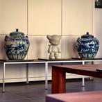 Twee Chinese Gemberpotten XXL., Ophalen, Blauw, Aardewerk of Porselein, Zo goed als nieuw