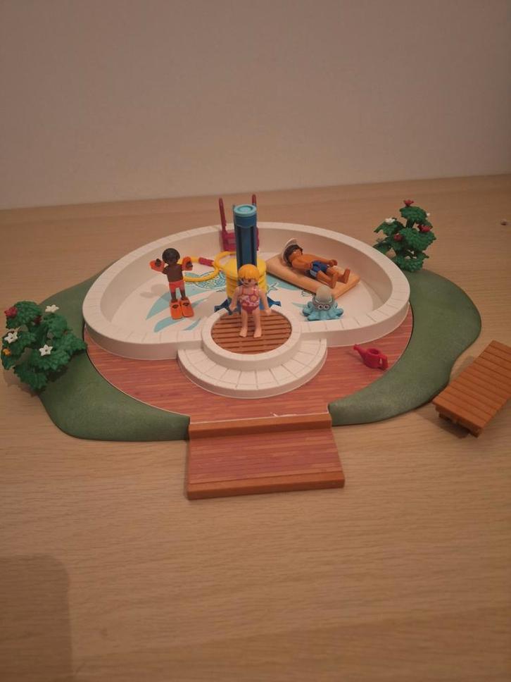 Playmobil Family Fun Zwembad Set 9422, Kinderen en Baby's, Speelgoed | Playmobil, Gebruikt, Complete set, Ophalen of Verzenden