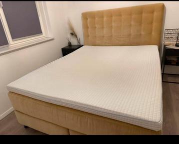 Boxspring 160x200 - Oker Geel beschikbaar voor biedingen