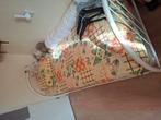 1 persoons stalen buizen bed, Huis en Inrichting, Slaapkamer | Bedden, Gebruikt, 90 cm, Eenpersoons, Zwart