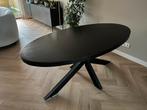 Eettafel zwart ovaal, Huis en Inrichting, Ophalen, Overige materialen, Gebruikt, 50 tot 100 cm