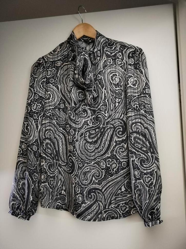 Elegante blouse met paisley print XS Cavallaro Napoli, Kleding | Dames, Blouses en Tunieken, Zo goed als nieuw, Maat 34 (XS) of kleiner