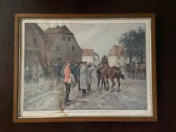 Georg Koch schilderstuk met paarden. beschikbaar voor biedingen