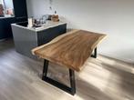 Massief Suar eettafel boomstamtafel bartafel watervaltafel, Ophalen of Verzenden, Vijf personen of meer, Rechthoekig, Nieuw