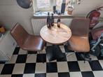 Industriële bistroset  van Dimehouse, 2 zitplaatsen, Bijzettafel, Ophalen of Verzenden, Zo goed als nieuw
