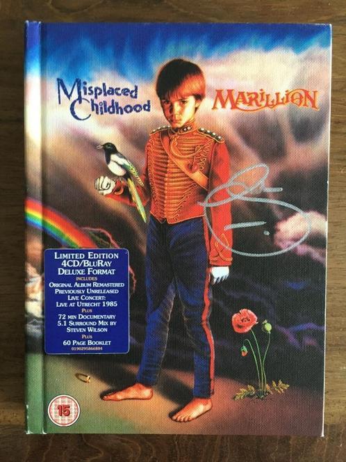 4Cd+BRDvd Marillion Misplaced Childhood GESIGNEERD FISH, Cd's en Dvd's, Cd's | Rock, Nieuw in verpakking, Progressive, Ophalen of Verzenden