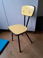 Vintage geel formica peuterstoeltje, Ophalen of Verzenden, Gebruikt, Stoel(en)