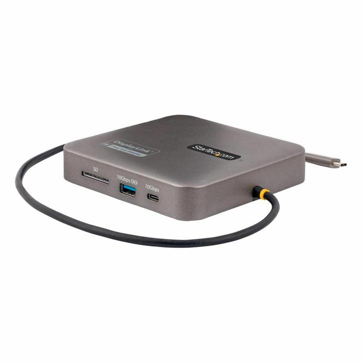 USB-C Multiport Adapter - Dual 4K HDMI, 100W PD, Computers en Software, Dockingstations, Nieuw, Docking station, Laptop, Tablet