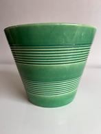 Vintage ERICA ADCO Bloempot Groen Ribbel Ø17 cm jaren 60, Ophalen of Verzenden