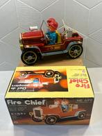 Blikken speelgoed brandweer auto Fire Chief 409 ME 699 +doos, Antiek en Kunst, Verzenden